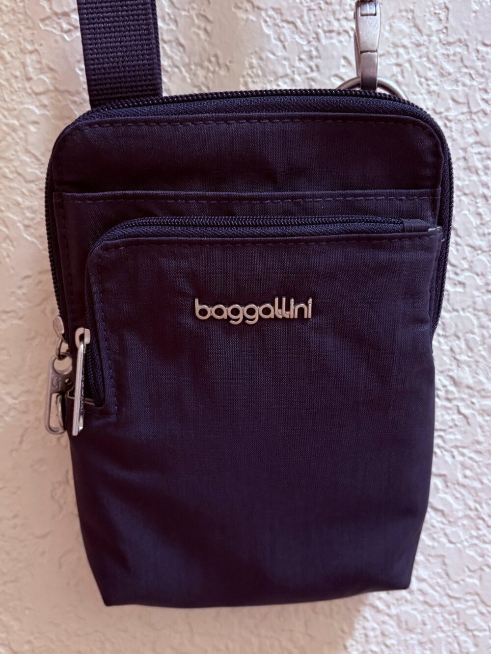 Baggallini Women's Securtex Anti-theft Activity Crossbody Bag in French Navy